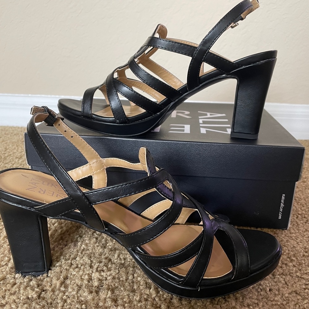 These are super comfortable and professional looking heels. Any occasion!